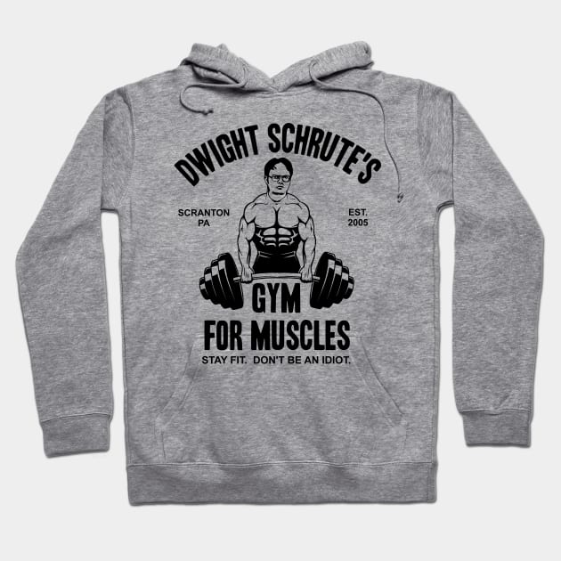 Dwight Schrute's Gym For Muscles Hoodie by Bigfinz